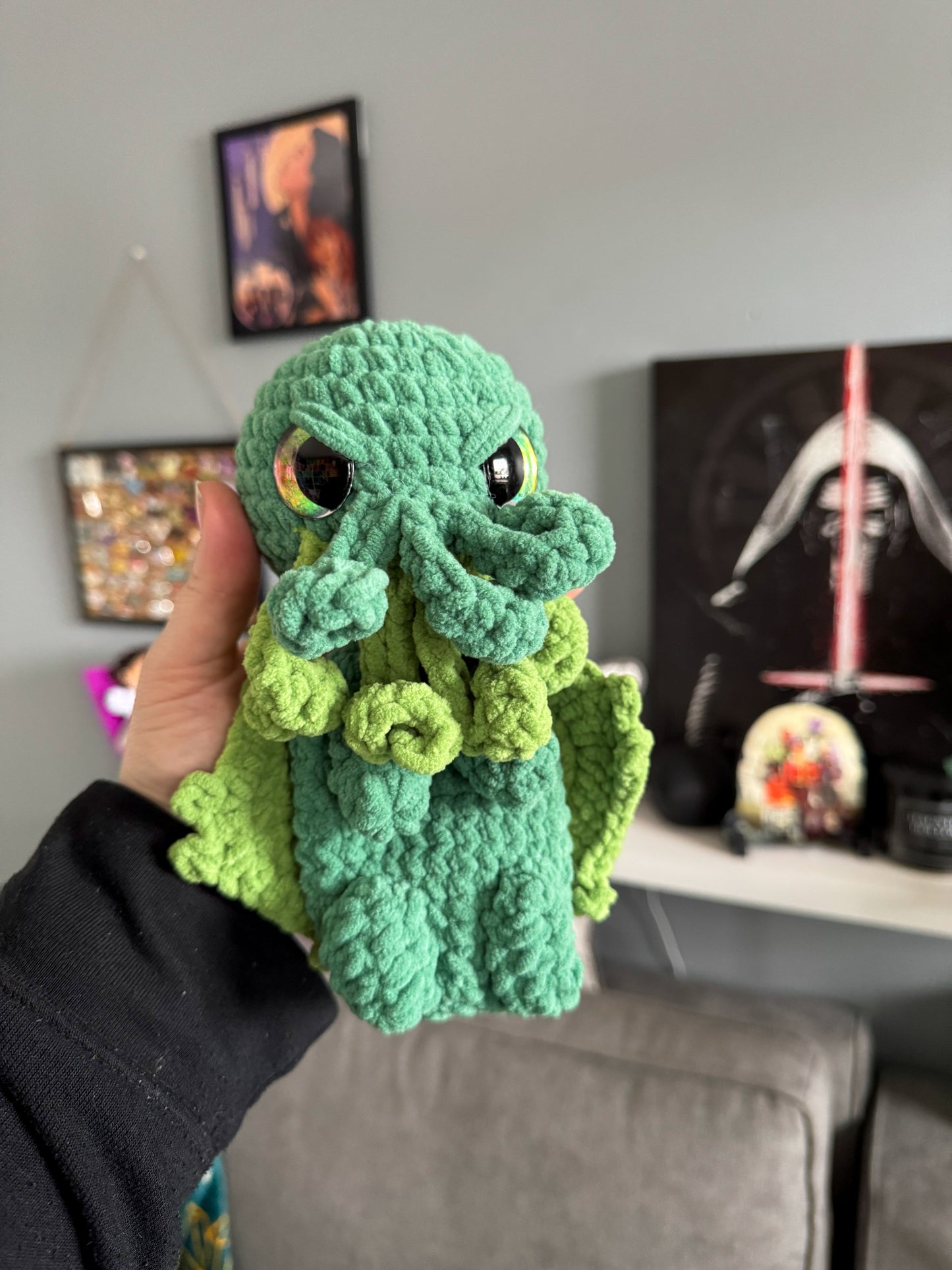 Baby Cthulhu Crochet Snuggler Pattern