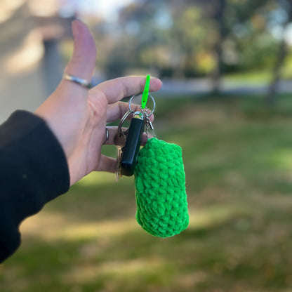 Crochet Pattern PIckle Keychain