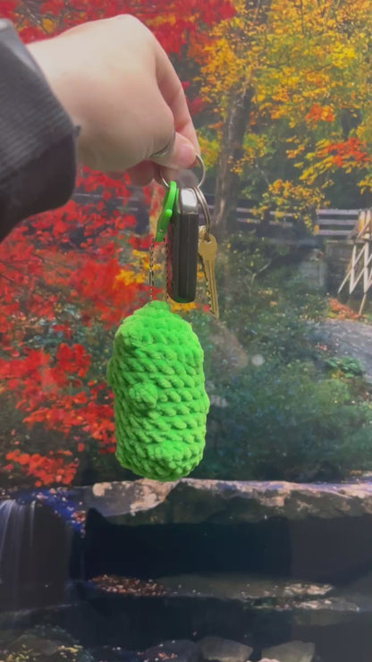 Crochet Pattern PIckle Keychain