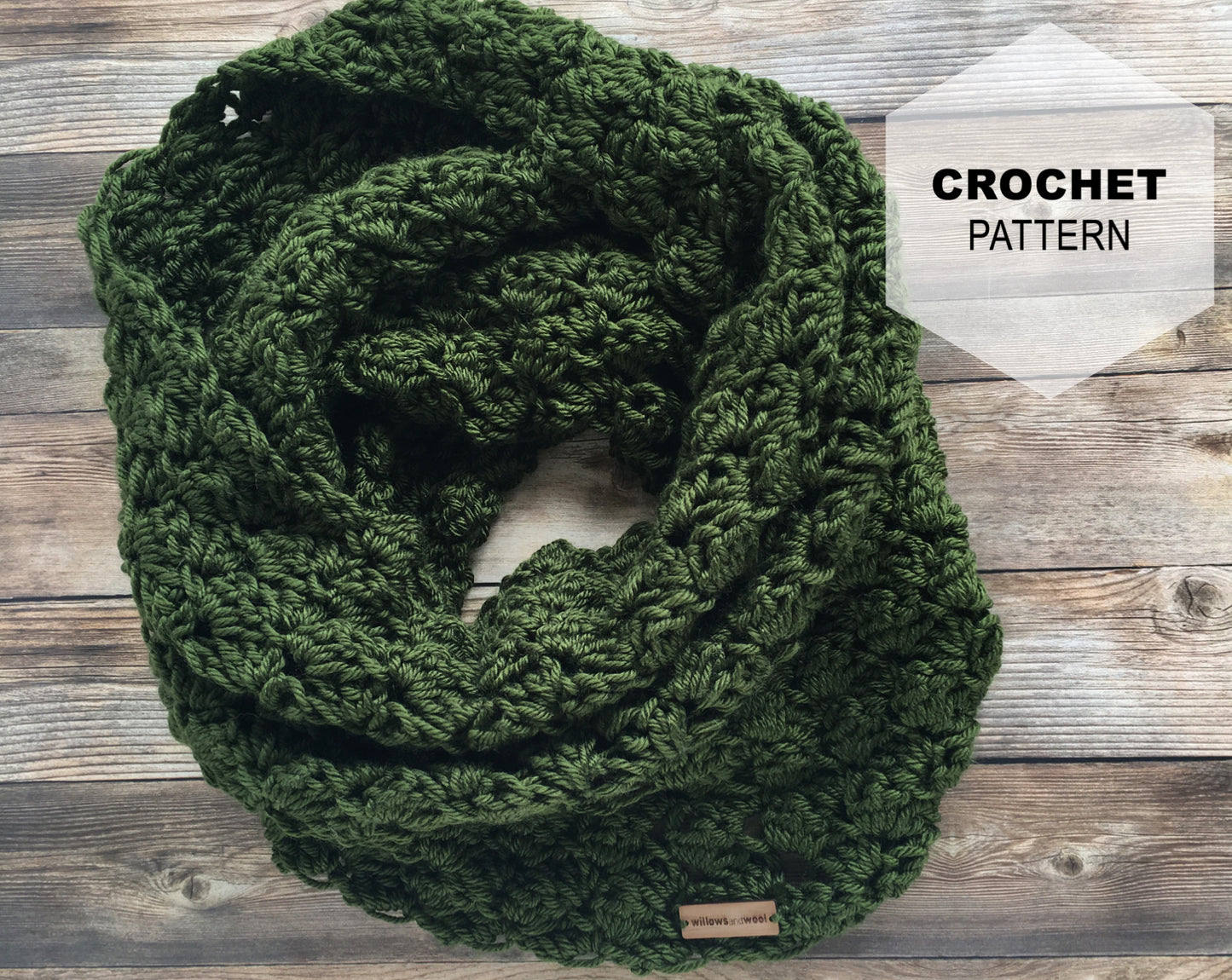 Crochet Pattern x Bailey Cowl 3 Versions