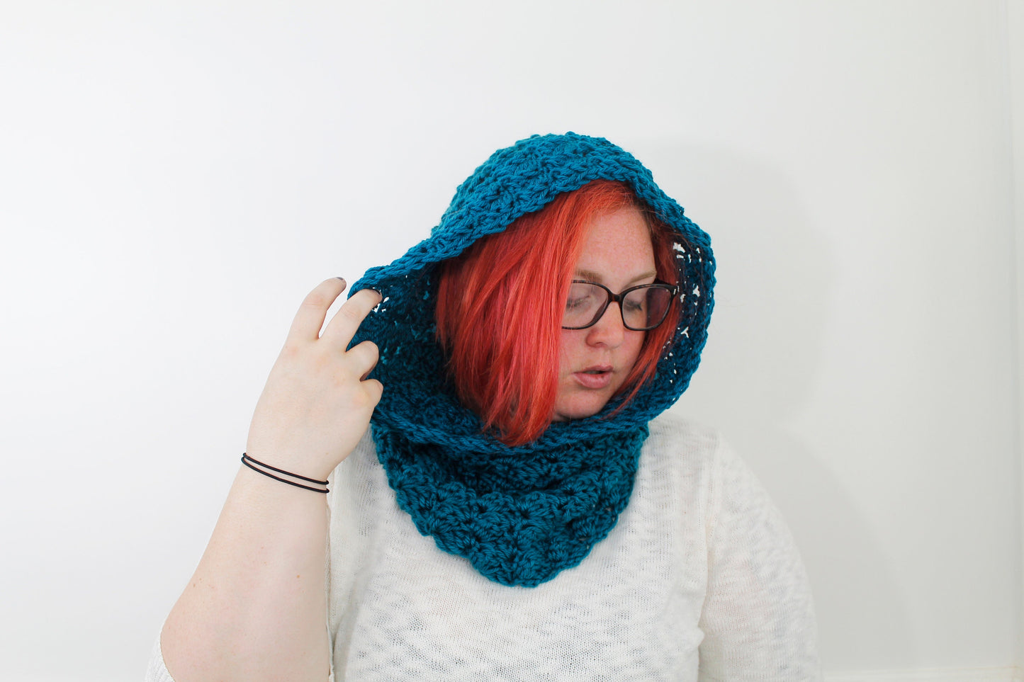 Crochet Pattern x The Bailey Cowl, Hooded Cowl Scarf, 3 Versions Included