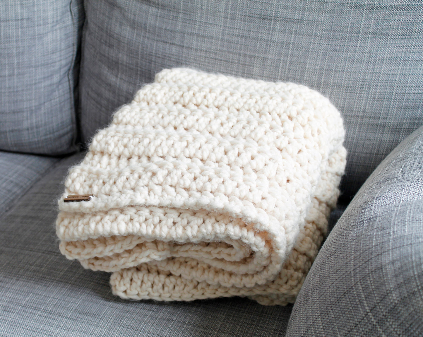 Crochet Pattern x The Aspen Throw, Chunky Crochet Blanket