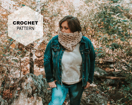 Maggie Cowl Crochet Pattern, Beginner Crochet Pattern