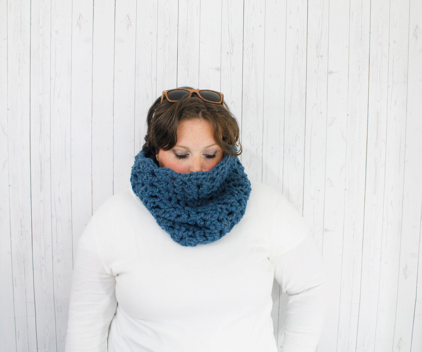 Maggie Cowl Crochet Pattern, Beginner Crochet Pattern